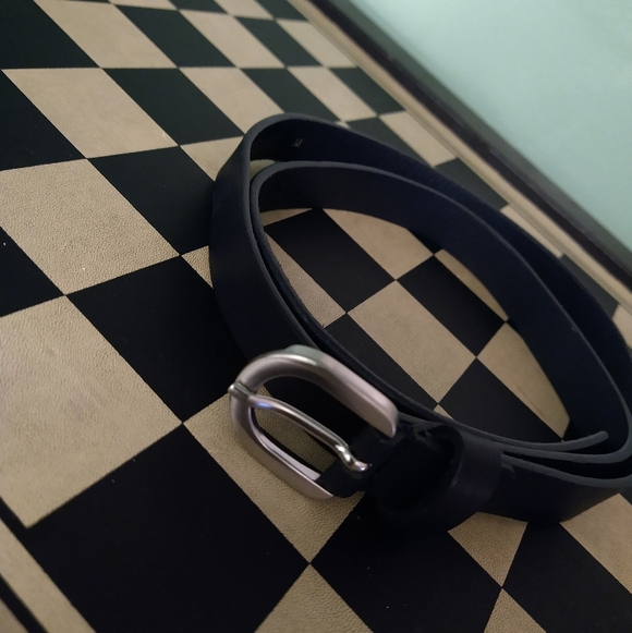 size M Black Belt Gennaro Di Palma Genuine Leather - Picture 13 of 16